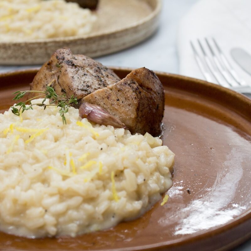 Mignon Su No Risoto De Lim O Siciliano E Gengibre The Market L O